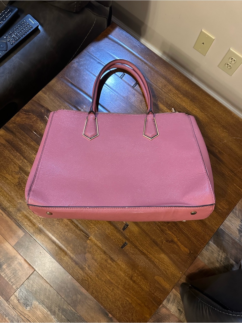 H&M Pink Structured Tote Bag